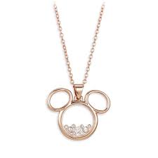Mickey Mouse Silhouette Necklace Official Shopdisney Silhouette Necklace Mickey Mouse Silhouette Disney Jewelry