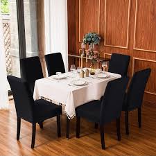 How do you remove heat marks from wood table? Subrtex Dining Room Slipcovers Sets Stretch Removable Chair Furniture Protect Washable Elastic Seat Cover 2 Black Dining Chair Slipcovers Home Kitchen Malibukohsamui Com