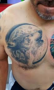 Angry wolf and moon tattoo. Tribal Tattoos X Tattoo Wolf Moon
