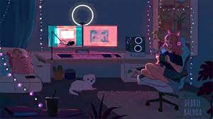Anime aesthetic city gif hunt. Debbie Balboa Cute Desktop Wallpaper Animation Artwork Pixel Animation