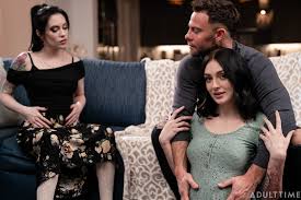 Cowgirl sex with Anna De Ville and Charlotte Sins