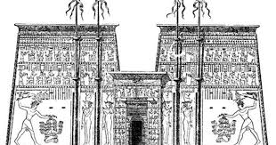 Ancient Egyptian Temples Facade Of The Temple Of Edfu Egyptian Temple Ancient Egyptian Architecture Ancient Egyptian