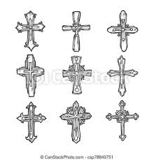 How to draw a crossbill bird. Sketch Crosses Ornate Medieval Heraldic Crucifix Cross Sketch Vector Ornate Medieval And Victorian Christian Crucifix Canstock