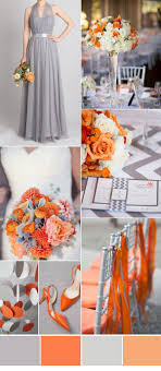Grey And Orange Autumn Wedding Color Ideas Fall Wedding Colors Orange Wedding Colors Autumn Wedding