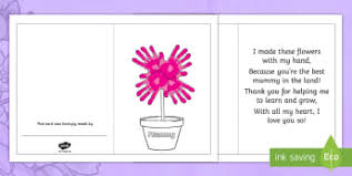Angela milnes is a qualified early years teacher who has specialised in preschool and kindergarten teaching. Early Year Mother S Day Cards Mother S Day Card Ideas Eyfs