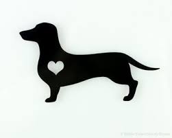 Black And White Dachshund Drawing Show Your Dachshund Love Anywhere You Go With This Dachshund Heart Decal This Permanent Outdoor Decal Is Avail Dachshund Tattoo Dachshund Design Dachshund Art
