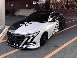 With custom wheels your honda accord will stand out from the row of thousands of similar cars. 2020 Honda Accord Wheel Offset Nearly Flush Coilovers 1228386 Team Stance