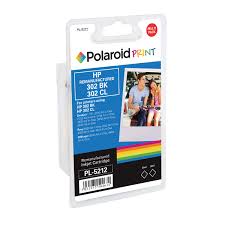 polaroid hp 302 compatible inkjet cartridge black and colour pack of 2 x4d37ae comp pl