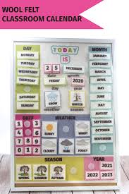 Classroom Calendar For Preschool Children Montessori Calendar Etsy In 2020 Classroom Calendar Kids Calendar Preschool Calendar