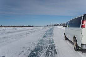 Icy roads, yes, all the time in winter, but not ice roads. The Ultimate Arctic Adventure Drive The Ice Roads In Canada
