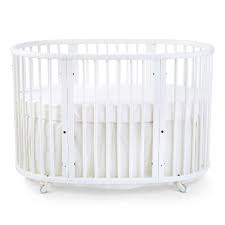 stokke sleepi modern classic pehr baby crib bed skirt natural in 2020 stokke sleepi crib crib bed skirt baby crib bedding