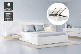 ovela bed frame siena gas lift collection white queen beds bed frames king bed frame bed frame white king bed frame