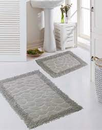 Denn der duschvorleger hält nicht nur die füße nach dem duschen angenehm warm, dank einer rutschfesten unterseite sorgt er auch für einen sicheren stand. Badezimmerteppich Set 2 Teilig Steinoptik Kaufland De