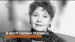 Actrita carmen stanescu a murit la varsta de 92 de ani. Doliu In Lumea Teatrului ActriÅ£a Carmen StÄnescu S A Stins Din ViaÅ£Ä Video Antena 1
