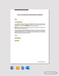 Sample h4 withdrawal letter to uscis. Letter Of Withdrawal From Business Partnership Template Free Pdf Google Docs Word Template Net