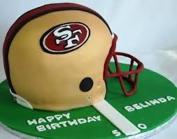 49er Helmet Cake Michelle Habazin Umm Are You Thinking What I Am Thinking How Perfect Is This For The Gu Football Helmet Cake Sport Cakes Recipes From Heaven