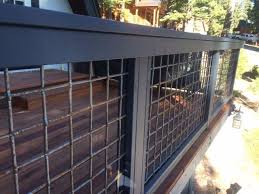 Another benefit of hog wire deck railing is that it is relatively simple to install. 10 Truthful Ideas Farm Fence Sticks Fence Post Hanging Baskets Backyard Fence Lighting Bamboo Fence Front Yard Backyard Fence Decor Bamboo Fence Deck Railings