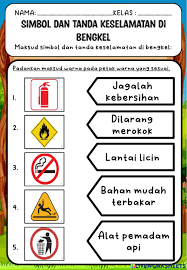 Bengkel mestilah mendapat cahaya yang mencukupi dan sistem pengudaraan yang baik bagi memastikan kerja yang dilakukan tidak menghadapi sebarang masalah. Ejercicio De Rbt Tahun 4 Warna Simbol Dan Tanda Keselamatan Bengkel