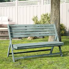 The garden bench can be easily bolted to the floor. One Allium Way Mignardise Wooden Garden Bench Reviews Wayfair