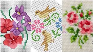 I created a little free chart for #bewellandstitch it would be cute as a little pillow too. Stunning Cross Stitch Patterns For Bedsheet Cushion Covers Youtube