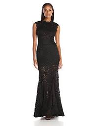 Betsy Adam Women S Long Lace Mermaid Dress Black 0 Be Mermaid Dress Lace Dresses Usa Dresses