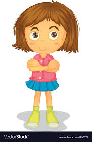 Boy with arms crossed a cheerful boy with his hands crossed, plus a version looking aside and smirking. Cartoon Girl With Arms Crossed Cartoon On Net