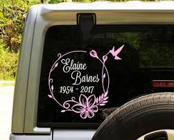Check spelling or type a new query. Memorial For Mom In Memory Car Decal Memory Of Grandma Celebration Of Life Memorial Car Stic Memorial Decals Loving Memory Car Decals Car Decals