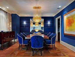 Blue Dining Rooms 18 Exquisite Inspirations Design Tips Dining Room Blue Blue Dining Room Chairs Orange Dining Room