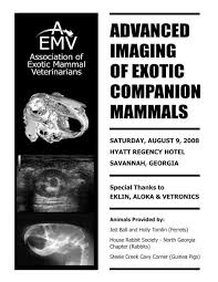 Mimicking hypersensitivity pneumonitis as an uncommon initial presentation of chronic granulomatous disease in children. Diagnostic Imaging Of Exotic Companion Mammals Aemv