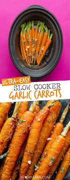 Slow Cooker Carrots With Garlic And Balsamic Recipe Vegan Crockpot Recipes Carrots Slow Cooker Carrot Recipes