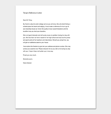 Tenant Reference Letter How To Write With Format Samples
