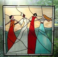This Is My All Time Favorite Piece I Was Inspired By A Painting Called Unity This Piece Is About Stained Glass Quilt Faux Stained Glass Stained Glass Crafts