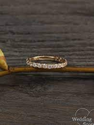 Tiny Wedding Band Small Female Ring Thin Wedding Ring Gold Etsy Thin Wedding Ring Wedding Rings Unique White Gold Wedding Ring Set