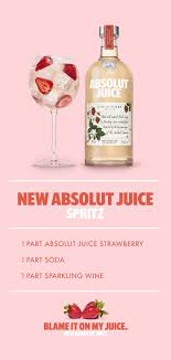 Absolut Juice Spritz Recipe Alcohol Drink Recipes Spritz Recipe Food