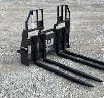 48" Bradco Paladin Block Brick Masonry Walk Through Pallet Forks Attachment  Fits Skid Steer