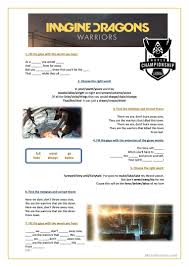 But you always knew that you'd be the one that work while they all play. Song Warriors Imagine Dragons English Esl Worksheets For Distance Learning And Physical Classrooms