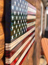 Old Glory Traditional American Flag Wall Decor Rustic Wooden Charred American Flag Classic American Flag American Flag Flag Wall Decor American Flag Wall Decor American Flag Wall