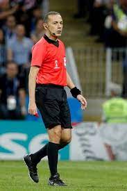 Turkish Referee Cuneyt Cakr Is Seen During The 2018 Fifa World Cup Russia Semi Final Match Between Croatia And England At The Luzhn Fifa Referee Fifa World Cup