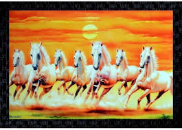 Find the best free seven horses videos. 53 Off On Janki Lucky Seven 7 White Running Horses Vastu Wall Painting Canvas 14 Inch X 20 Inch Painting On Flipkart Paisawapas Com