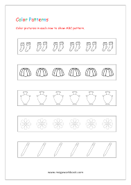 The first of the kindergarten and preschool abc worksheets is pretty simple—no complicated instructions or batteries required! Pattern Worksheets For Kindergarten Color Patterns Growing Patterns Decreasing Patterns Repeating Patterns Worksheets Ab Aab Abc Patterns Free Printables Preschool Kindergarten Megaworkbook