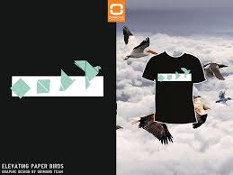 Yellow Bird With Spiky Hair Elevating Paper Bird Graphic Design By Bl Ij Eco Friendly And Fair Wear T Shirt By Okimono Paper Birds Bird Graphic Graphic