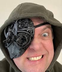 Cyberpunk Borg Style Mask. Sensor Eye