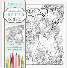 Html5 canvas provides the following two important properties to apply colors to a shape −. Artists Colouring Canvas Unique Unicorn Kits Adult Colouring Adults Hinkler