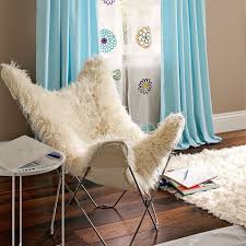 Super Cute Fluffy White Chair Perfect For Bedroom Dorm Apartment Butterfly Chair Slipcovers For Chairs Upholstery Fabric For Chairs