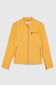 Pique Biker Jacket Zara India Biker Jacket Jackets High Collar
