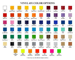 Vinyl Color Options Chart For Store Owners Color Mockups Oracal 631 651 751 Digital Download