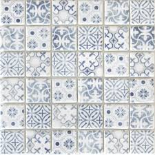 Mosaique piscine leroy merlin genial carrelage mozaique. 1 Plaque Mosaique Mur Graphik Bleu Gris 30 X 30 Cm Artens Leroy Merlin