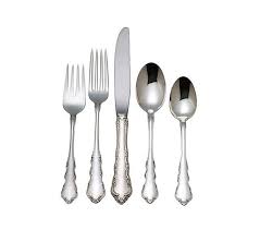 My hmf white, near white or white blend hybrid tea. Reed Barton Dresden Rose Silverplate 5 Pieceplace Set Qvc Com