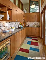 Three decorative lightings at the top of the island are a beautiful addition, not to mention the colors blend well with the rest of the room. Top 15 Mid Century Modern Kitchen Design Ideas
