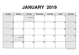 The 2019 annual calendar has been created in 4 different templates for you. 2019 Monthly Calendar Pdf Free Printable Templates